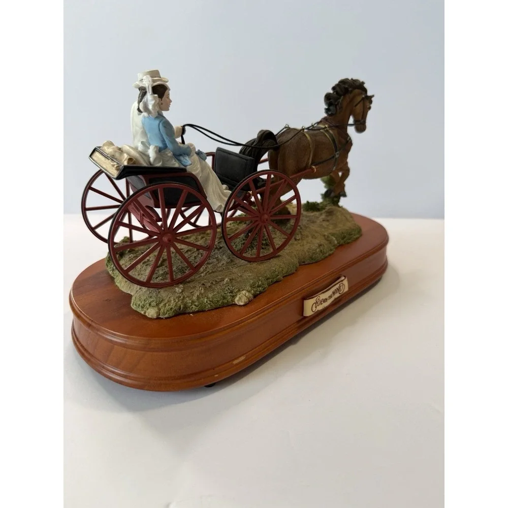 Gone With The Wind Music Box Rhett Scarlett Carriage Figurine 1999 San Francisco